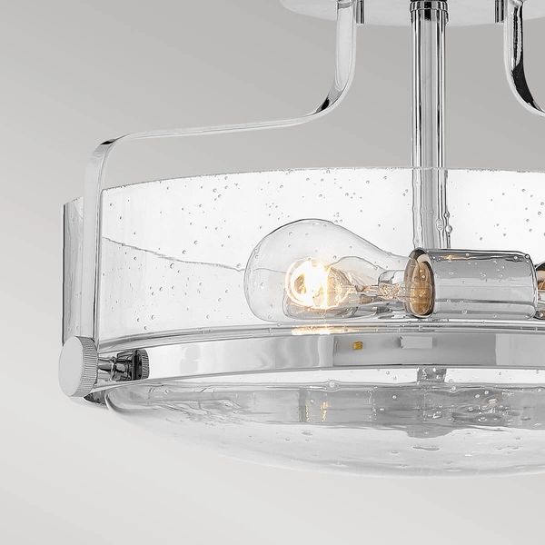 Salonowa lampa sufitowa Harper HK-HARPER-SFS-CM-CS Hinkley przezroczysty chrom