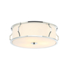 LAMPA sufitowa Pirelo PL Cromo Orlicki Design klasyczna OPRAWA okrągły plafon abażurowy biały chrom