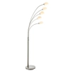 Łukowa lampa podłogowa Jaspa 76568 LED 5,5W 3000K srebrny biały