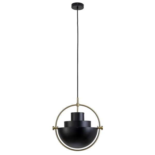Modernistyczna lampa wisząca Mobile ST-8881 BLACK+BRASS Step art deco mosiądz czarny