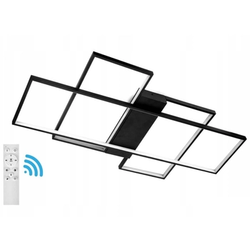 Lampa sufitowa ze zmienną barwą 544 Domeno LED 123W CCT z pilotem czarna
