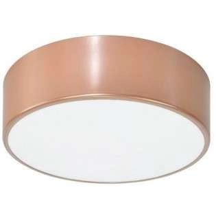 Plafon LAMPA sufitowa Cleo 137623691811 TEAM metalowa OPRAWA okrągła natynkowa różowe złoto