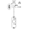 Modernistyczna LAMPA wisząca RING MOD013PL-02B Maytoni metalowa OPRAWA szklane kule balls zwis czarny