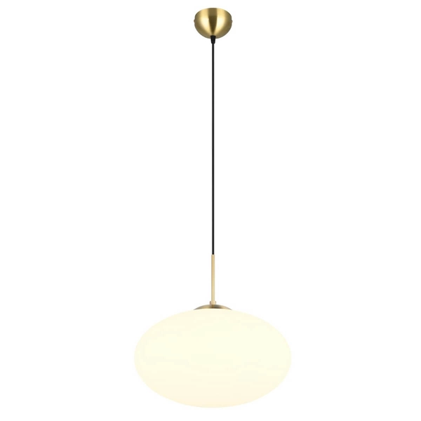 Zwis lampa salonowa FOMENTO 363190108 Trio pojedyncza bubble złoty biały