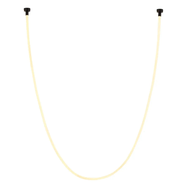 Lampa wisząca wąż ledowy SNAKE MD1021-4 biała czarna metal PVC LED 60W 3000K 4M do jadalni