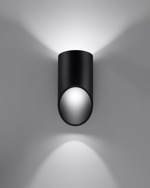 Kinkiet LAMPA ścienna SL.0113 metalowa OPRAWA tuba czarna
