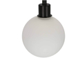 Czarna lampa podłogowa z półką Venity nowoczesna do salonu