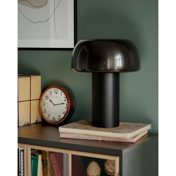 Stołowa lampka do salonu Lean on me 4024530-4001 grzyb czarny