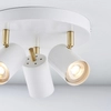 Lampa sufitowa Gull 59932 Endon reflektorki regulowane białe mosiądz