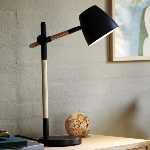 Lampka stołowa z regulacją Theo 2112645003 Nordlux metalowa czarna