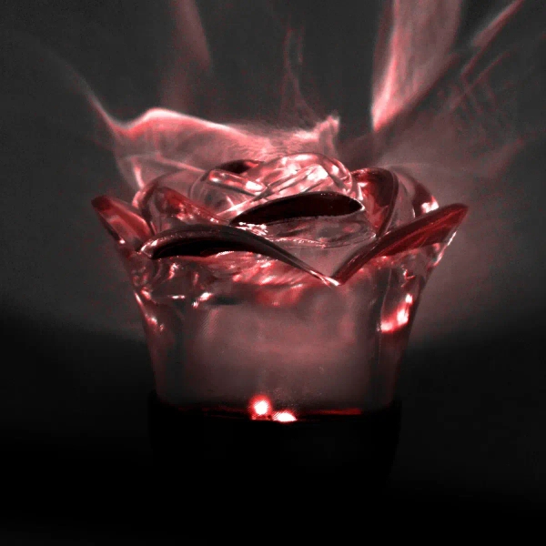 Solarna lampa wtykana ROSE 312198 RGB dekoracyjna srebrna