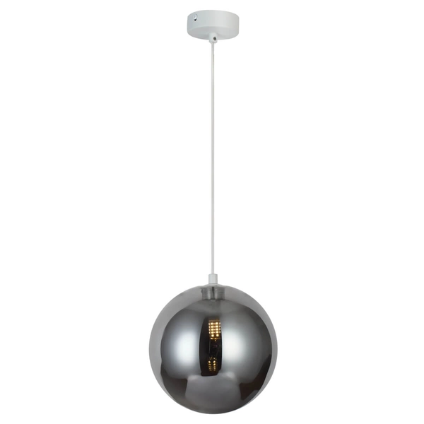 Kulista lampa zwisowa BUBBLES AZ5953+AZ5959 szklana biała przydymiona