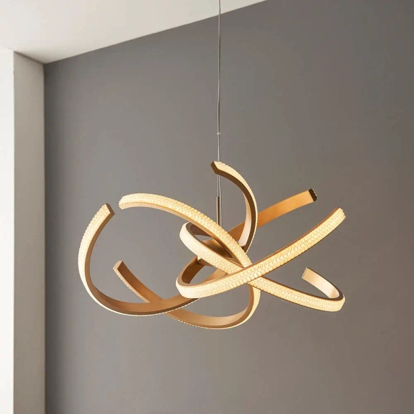 Modernistyczna lampa wisząca Lorenzo 97614 LED 48W 3000K złota