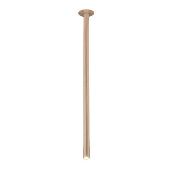 Metalowa sufitowa lampa ALHA 9427 Dohar tuba do sypialni platynowa