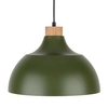 Lampa wisząca skandynawska kopułowa Cap 5665 TK Lighting drewniana zielona