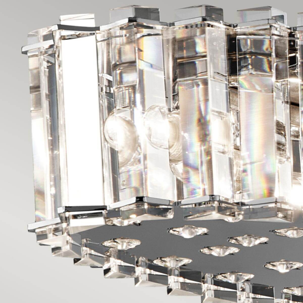 Wisząca lampa łazienkowa Crystal Skye KL-CRYSTAL-SKYE-I-L Kichler crystals IP44 chrom
