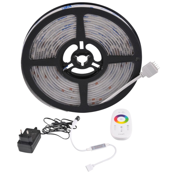 Zestaw taśma LED sterownik zasilacz pilot 319296 22W IP65 3m biała