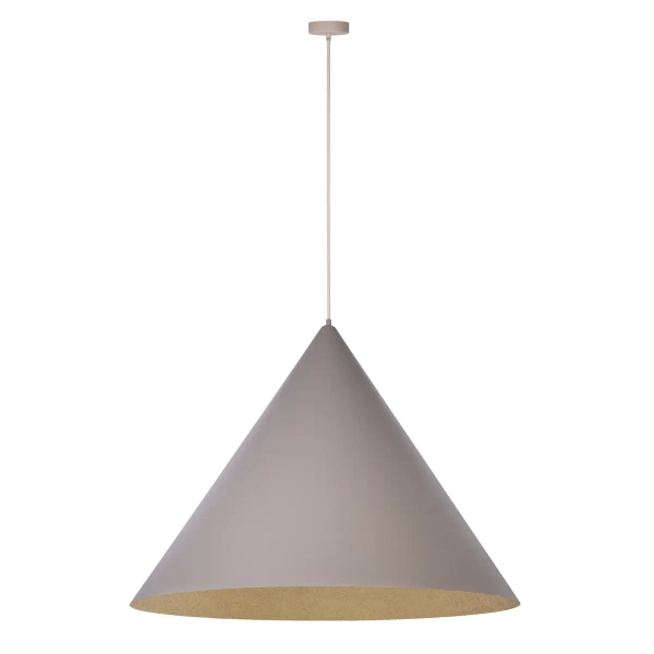 Lampa wisząca trójkątna VESUVIO 41059 nad stół szara złota