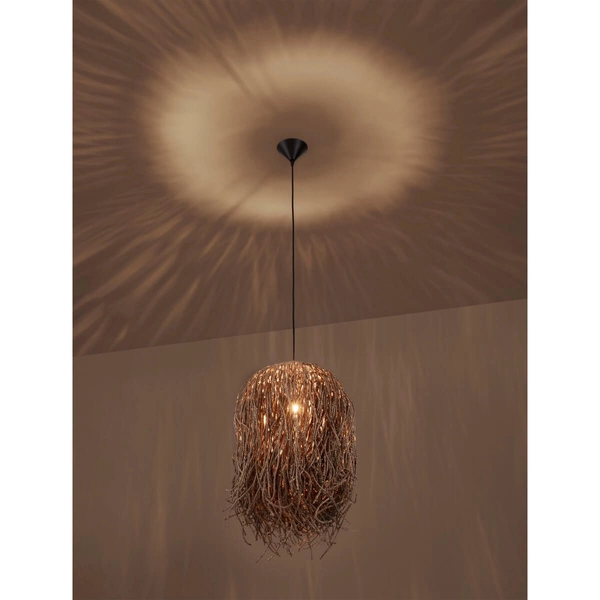 Zwisająca lampa nad stół JACINTO LE44522 do jadalni boho naturalna