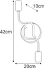 Lampa ścienna Peka K-4045 industrialna sticks biała