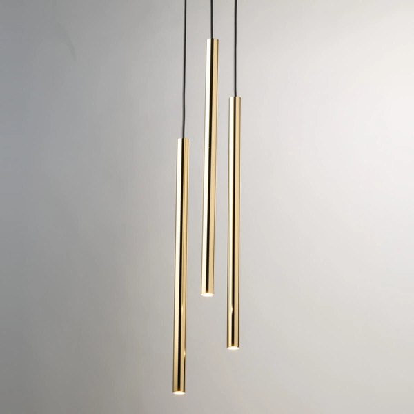 Lampa zwieszana Sopel 40738 Sigma tubka do sypialni czarna złota