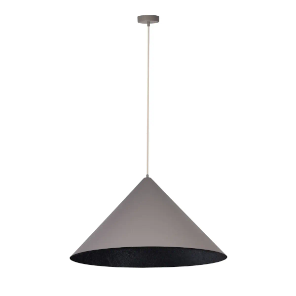 Stożek lampa wisząca VESUVIO 41062 metalowa szara czarna