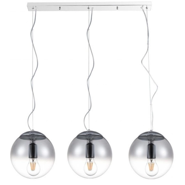 Lampa wisząca na listwie Iris AZ3103 Azzardo nad wyspę kule chrom