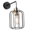 Industrialny kinkiet nad łóżko Galaxy 4742 TK Lighting druciany czarny złoty