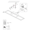 Plafon nasufitowy Rigido R67172132 LED 22W 2700-6000K prostokąt czarna