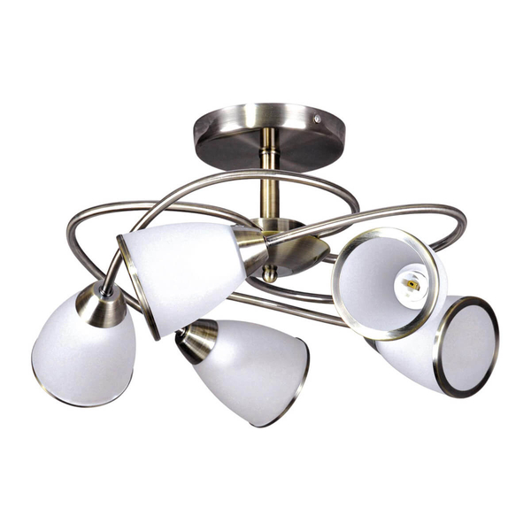 5-punktowa lampa przysufitowa Samira K-JSL-6059/5 AB patyna biała