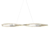 Żyrandol glamour Krone P097PL-L36BS3K LED 36W 3000K crystals mosiądz