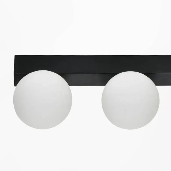 Podwójna lampa sufitowa LUND W231102-2 LED 6W 4000K kule podłużna czarna