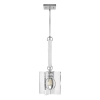Jadalniana lampa wisząca LUDLOW QN-LUDLOW-1P-PN przezroczysta nikiel