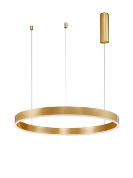 Glamour lampa wisząca Jaca circle LED 48W pierścień złoty