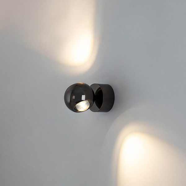 Regulowana lampa ścienna Eos MSE1501100309 Moosee ściemnialna LED 3000K 8W czarny