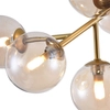 Modernistyczna LAMPA sufitowa DALLAS MOD545PL-12G Maytoni plafoniera OPRAWA metalowa plafon kule balls złote bursztynowe