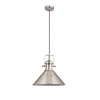 Wisząca lampa retro Brampton 96178 trójkątna srebrny biały