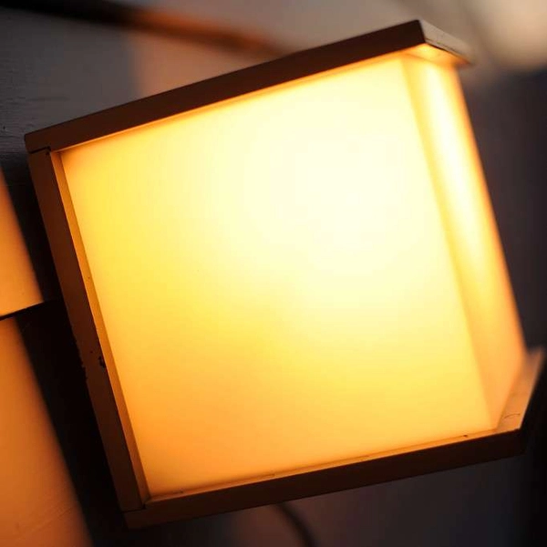 Zewnętrzna LAMPA elewacyjna BOX CUBE 5184601118 Lutec metalowa OPRAWA kinkiet kostka ścienna IP44 szara