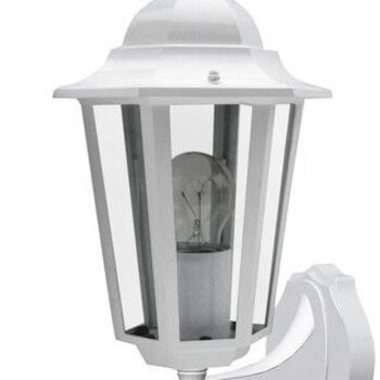 Elewacyjna lampa do ogrodu VELENCE 8216 z czujnikiem ruchu IP43 biała