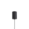 Wisząca lampa Nata PL0104-BK Yaskr LED 6W 3000K przezroczysta czarna