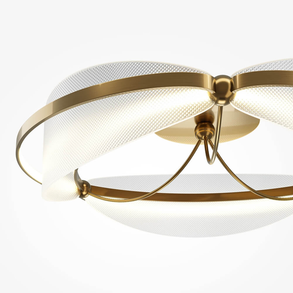 Sufitowa lampa Breeze MOD281CL-L45BS3K LED 45W 3000K mosiądz przezroczysty