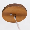 Okrągła lampa wisząca Sfera QN-SFERA-1P-TEAK szklana kula brązowy biały