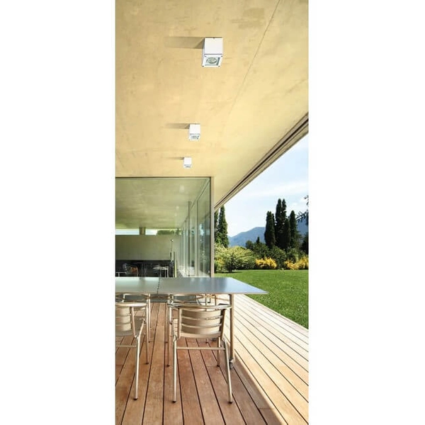 Zewnętrzna lampa sufitowa TONIO AZ0870 Azzardo IP54 metalowa biała