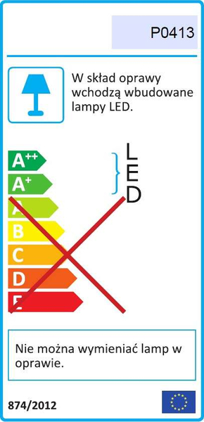 Lampa wisząca URANOS P0413 marmurowa LED 1,5W 3000K planeta biała złota