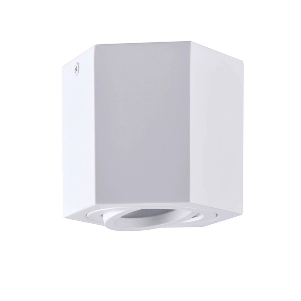 Downlight LAMPA sufitowa HEXAGON 313171 Polux metalowa OPRAWA sześciokątna regulowana biała
