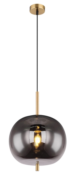 Wisząca lampa kulista Blacky 15345H 1MM mosiądz przydymiona