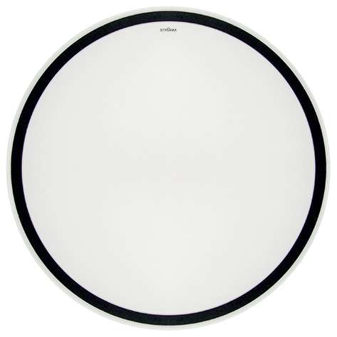 Okrągła LAMPA sufitowa AURELIA LED C 03776 Ideus plafon OPRAWA metalowa LED 48W 4000K natynkowa IP44 biała czarna