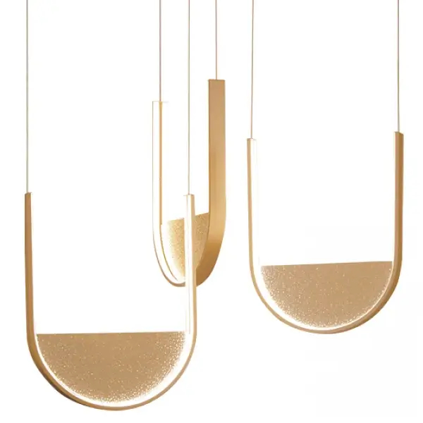 Dekoracyjna wisząca lampa 23169 LED 54W 3000-4000K regulowana złoty