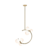 Wisząca lampa molekułowa Molecule P0454-06Q-F7AA Zumaline biały złoty