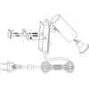 Regulowana LAMPA ścienna BARCELONA 107345 Markslojd metalowa OPRAWA kinkiet tuba industrialna czarna